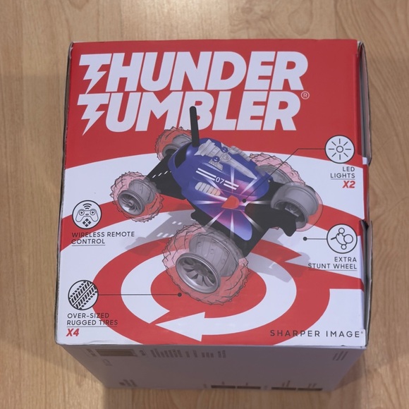 Sharper Image Red Thunder Tumbler RC Car - Picture 4 of 5